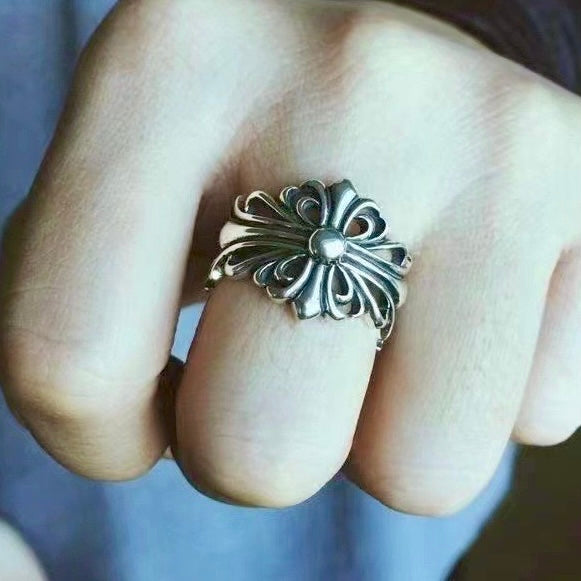 Chrome Heart Dark Ring - Free Size