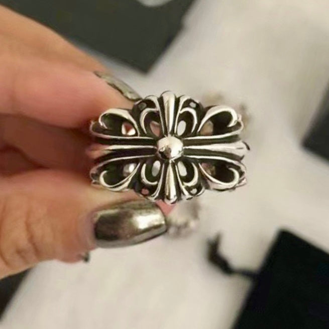 Chrome Heart Dark Ring - Free Size