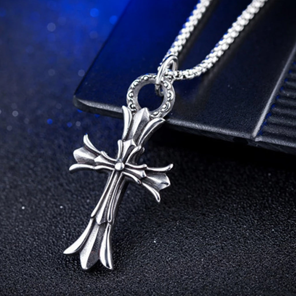 Gothic Cross Titan Stanless Steel Necklace