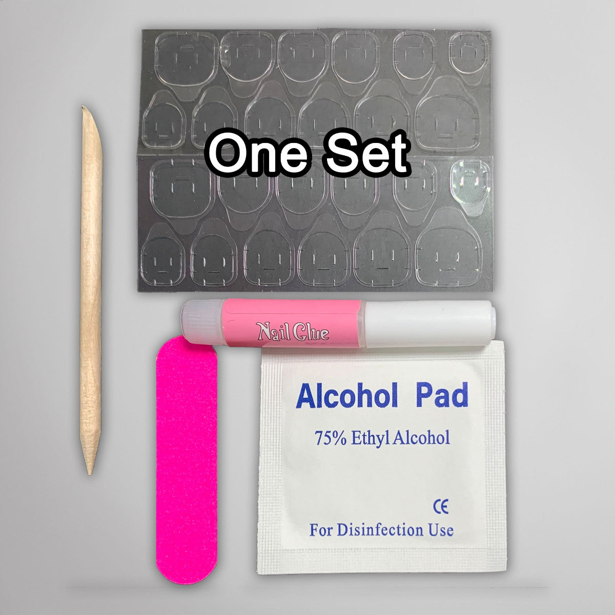 Press-on Nail Prep Kit For Reuse Old Nail Sets