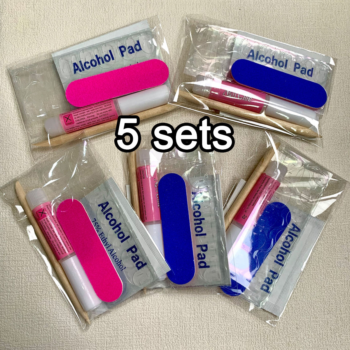 Press-on Nail Prep Kit For Reuse Old Nail Sets