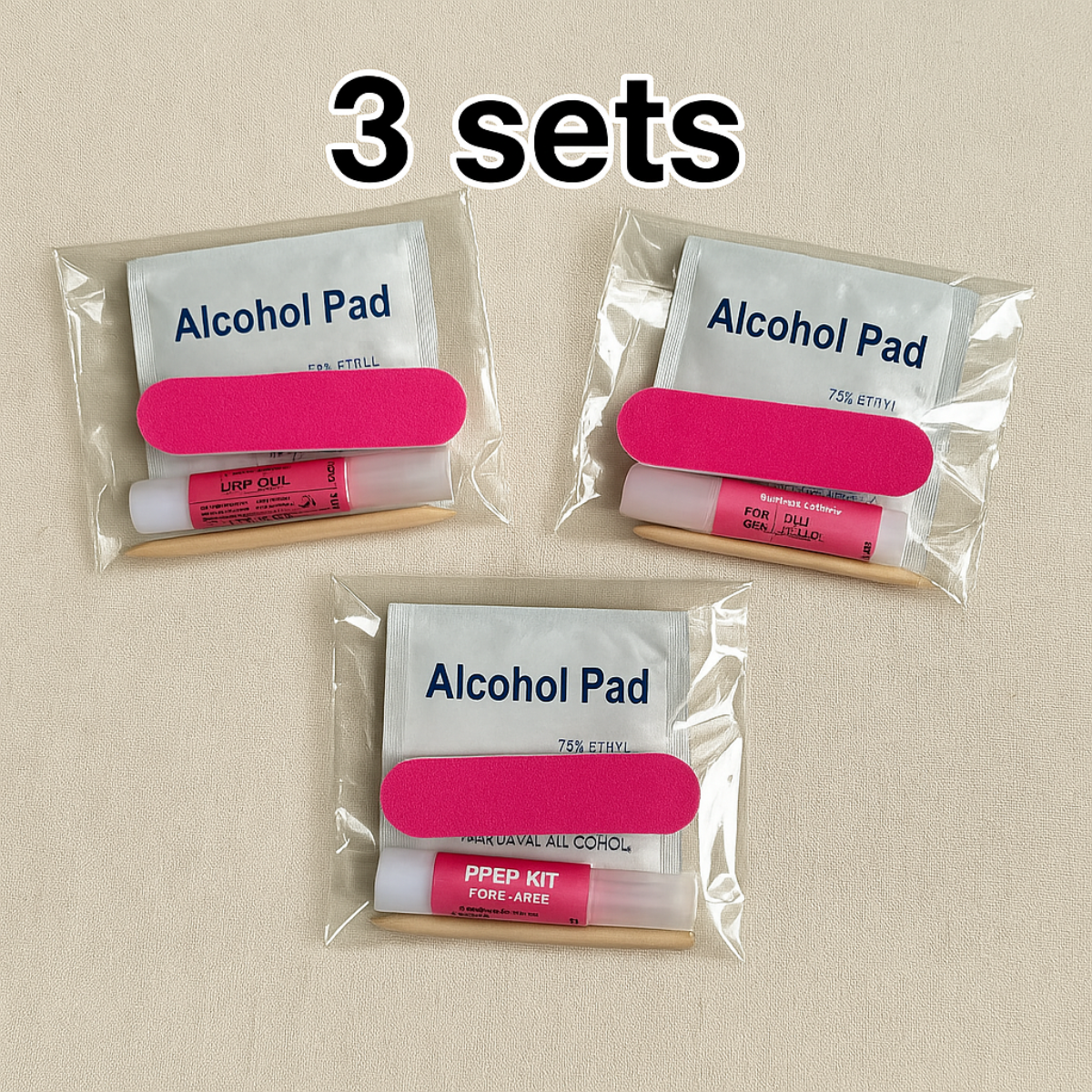 Press-on Nail Prep Kit For Reuse Old Nail Sets
