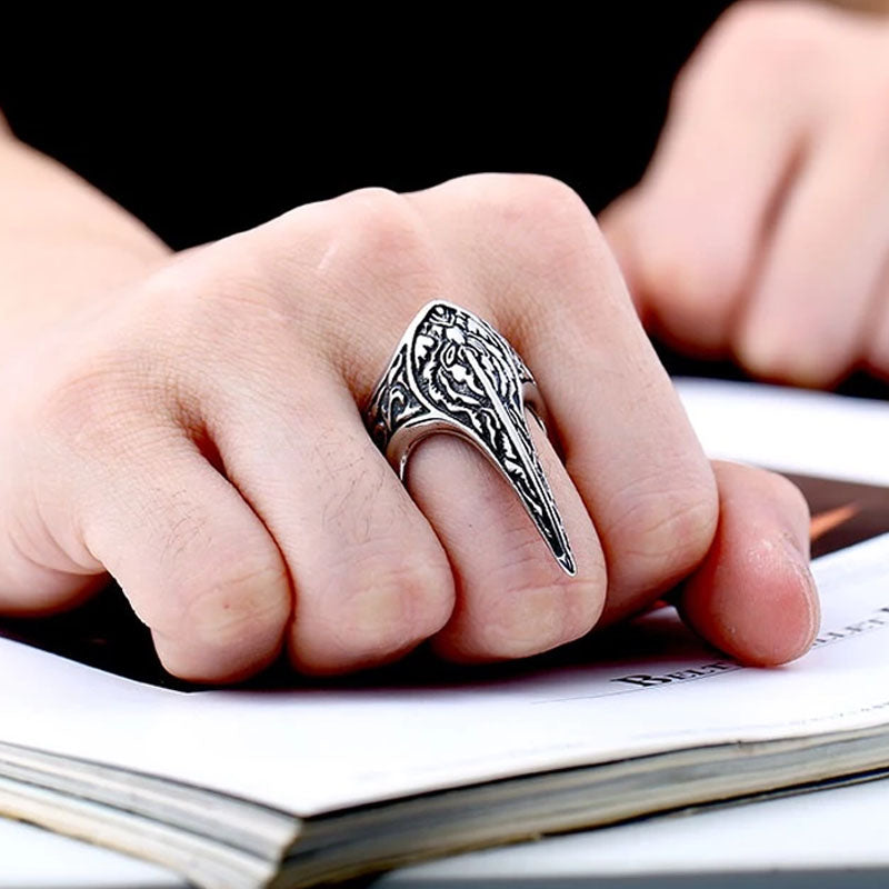 Free Size Dark Stanless Steel Ring